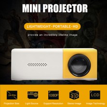 Mbw Mini Projektör Taşınabilir Video Projektör HD USB Av (Yurt Dışından)