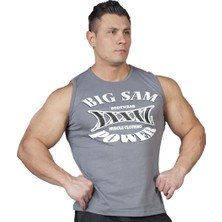 Big Sam Gym Antrenman Atleti Kolsuz Spor T-Shirt