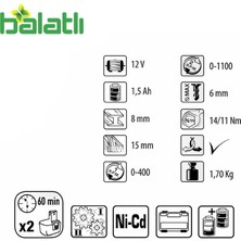 Felisatti Akülü Vidalama FS-DCF12R2 12V