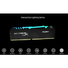 Kingston HyperX FURY RGB 32GB 3600MHz DDR4 CL18 DIMM (2x16) Ram HX436C18FB4AK2/32