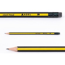 Adel Blackline School Kurşun Kalem Silgili 2B Tekli