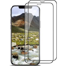 Case 4U Apple iPhone 12 / 12 Pro Tam Kaplayan Fiber Nano Ekran Koruyucu Cam