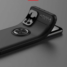 Case 4U Xiaomi Mi 10T Pro Kılıf Autofocus Shockprof Ravel Yüzüklü Standlı Slikon Kapak Lacivert