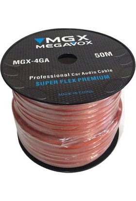 Megavox Mgx 4ga-Kalın-50 Metre Anfi Elektrik Kablosu