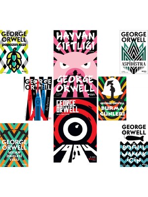Bir Idam - Paris ve Londra'da Beş Parasız - Aspidistra - Burma Günleri - Selam Olsun Katalonya'ya - Boğulmamak Için - George Orwell - 8 Kitap Set