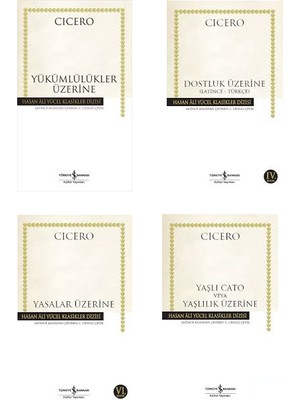 Cicero 4 Kitap Set (Yükümlülükler Üzerine-Dostluk Üzerine-Yasalar Üzerine-Yaşlı Cato ve Yaşlılık Üzerine)