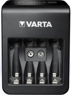 Varta LCD Plug Plus Şarj Cihazı AA, AAA, 9V Pil Uyumlu 1,2 V Voltajlı Uzun Ömürlü