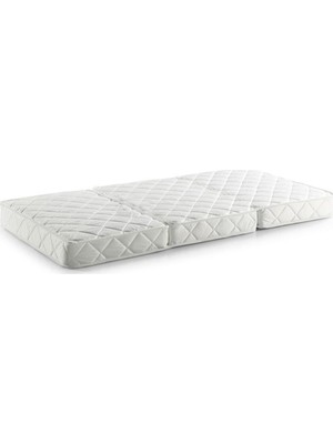 Adoze Home Tek Kişilik Katlanır Yaylı Yatak 90 x 190 cm Beyaz