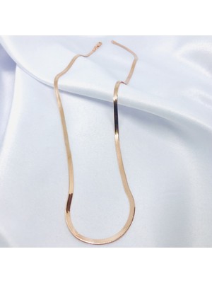 Gökdeniz 925 Rose Italyan Ezme Model Gümüş Kolye
