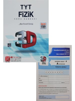 3D Yayınları TYT Fizik Soru Bankası - TYT Deneme