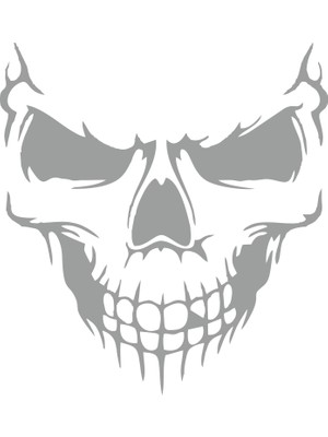 Sticker Fabrikası Araba Kaput Kurukafa Kuru Kafa Sticker 00660