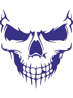 Sticker Fabrikası Araba Kaput Kurukafa Kuru Kafa Sticker 00660