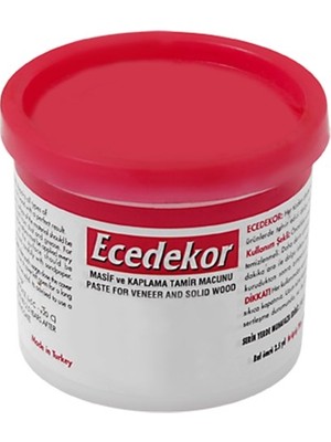 Ece Dekor Ahşap Masif ve Kaplama Dolgu ve Tamir Macunu 200 Gr. ( Beyaz + Siyah + Krem ) 3 Adet