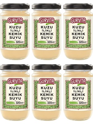 Gurvita Kuzu Ilikli Kemik Suyu 320 ml 6' Lı