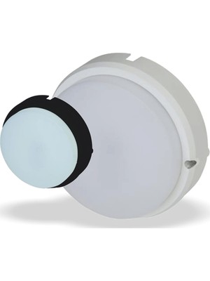 Helios 12W Beyaz Işık Siyah Kasa IP65 LED Yavan Armatür