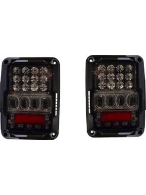Jeep Wrangler Rubıcon Jk Nokta Ledlifüme Stop Seti  2007-2017