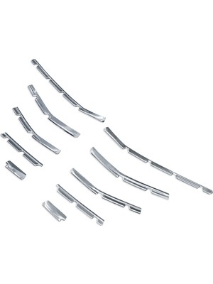 RE&AR Tuning Renault Clio 5 Ön Panjur Krom Seti 2020 Model ve Sonrası 16 Parça