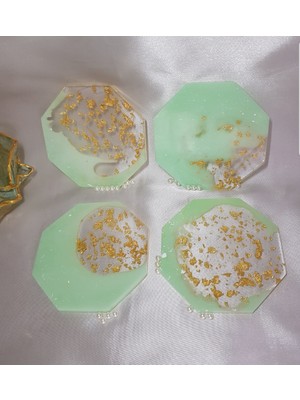 Sultan Tasarım Epoksi Bardak Altlığı Takımı