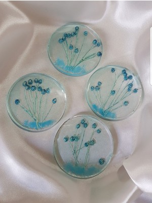 Sultan Tasarım Epoksi Bardak Altlığı Takımı