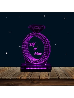 Asanat Tektaş 3boyutlu Gece Lambası