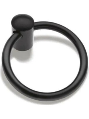 Interio Halka Kulp Sarkaç Çap 6cm Mat Siyah