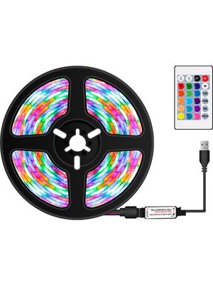 Mbw USB Kısılabilir Rgb Renkli Led Ir Uzaktan Kumandalı 4 m Rgb (Yurt Dışından)