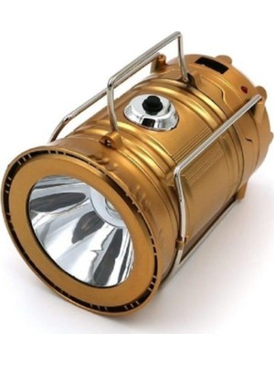 Pomelon SH-5800T Güneş Enerjili Şarj Edilebilir USB Girişli Kamp Feneri - Kamp Lambası - Kamp Feneri - Işıldak