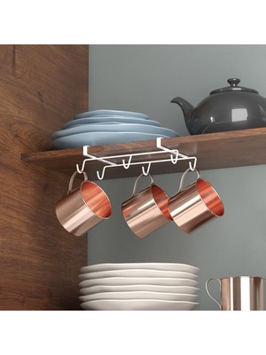 Tekno-tel Teknotel Dolap Içi Fincan Kupa Bardak Askısı Beyaz SF273