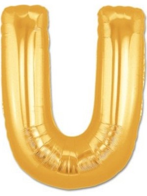 Tam İthalat Altın Sarısı Folyo Harf Balon 1 Metre