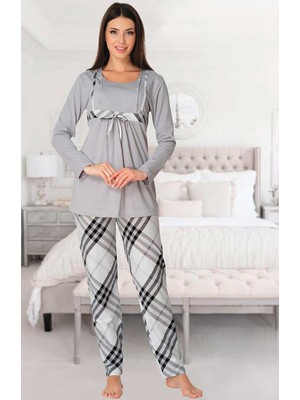 Effort Pijama Effortt Lohusa Emzirme Pijama Takım