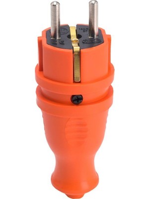 Bylion Monofaze Kauçuk Erkek Fiş Darbeye Dayanıklı PA6 Malzeme 2p+t 16A 250V