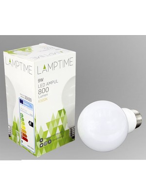 LAMPTIME 9W E-27 Duy 3000K Gunışığı Işık LED Ampul 301309 ( 10 Adet )