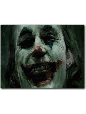 Cakatablo Ahşap Tablo Joker Yağlıboya Çizim Fotoğraf