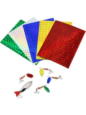 Balıkçılık Holografik Yapışkan Film Flaş Bant Metal Sert Yemlere