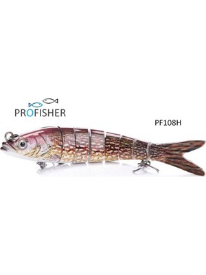Profısher 8 Eklem 2 Kanca Sahte Balık Yem 19 gr 13 cm Pike K