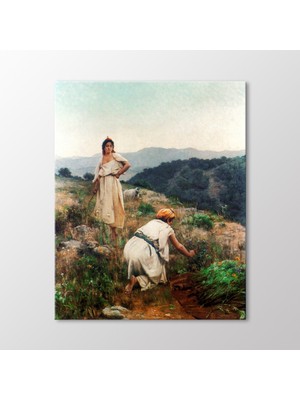 Arty Tablo Yabani Ot Toplayanlar 1883 Tablo