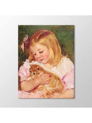 Arty Tablo Sara Holding A Cat Tablo