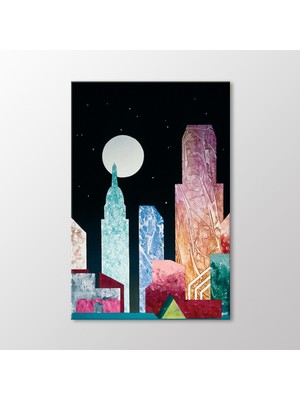 Arty Tablo Dolunaylı Gece Tablo