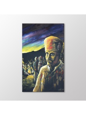 Arty Tablo Şayak Kalpaklı Tablo