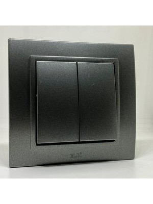 Elbi Zena Komütatör Ikili Anahtar Çerçeveli Füme