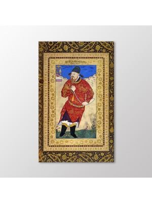 Arty Tablo Şair Sadi Bir Keşiş Gibi Giyinmiş Tablo