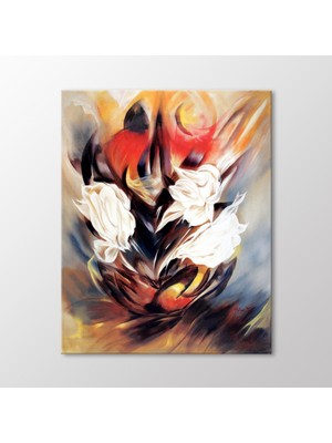 Arty Tablo Soyut Çiçekler Tablo