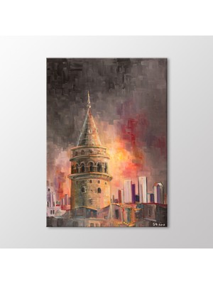 Arty Tablo Galata Kulesi Tablo