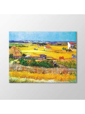 Arty Tablo La Crau'da Hasat Arka Planda Montmajour, 1888 Tablo