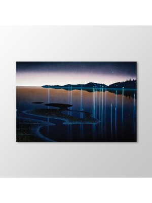 Arty Tablo Sahildeki Yansımalar Tablo