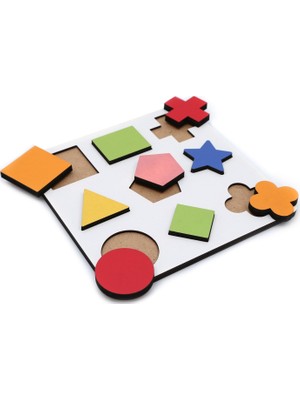 Hamaha Wooden Toys Eğitici Geliştirici Yıldız Montessori Geometrik Bultak Oyunu
