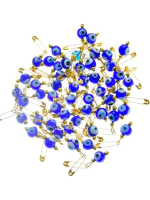 Hdmarketim Maşallahlık Iğneli Cam Nazar Boncuğu 30 Adet 0,8mm 5963