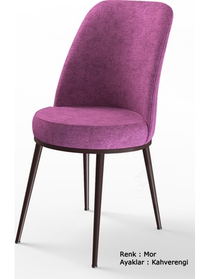 Canisa Concept Dexa Serisi Sandalye, Mutfak&yemek Sandalyesi, 4 Adet Sandalye Ayaklar Kahverengi