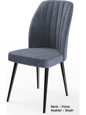 Canisa Concept Platinum Serisi Geniş Oturum Alanlı 1.sınıf 4 Adet Sandalye Ayaklar Siyah