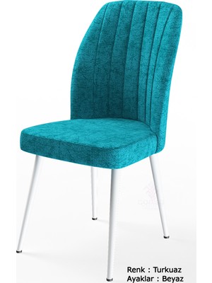 Canisa Concept Platinum Serisi Geniş Oturum Alanlı  1.sınıf - 4 Adet Sandalye Ayaklar Beyaz